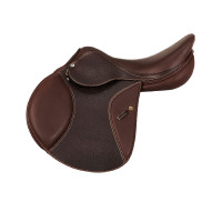 Silla de salto KC Race 2.6 Professional con armazón de carbono y kevlar Acavallo Marrón oscuro Marr&amp;amp;amp;oacute;n