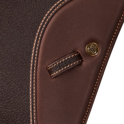 Silla de salto KC Race 2.6 Professional con armazón de carbono y kevlar Acavallo Marrón oscuro Marr&amp;amp;amp;oacute;n