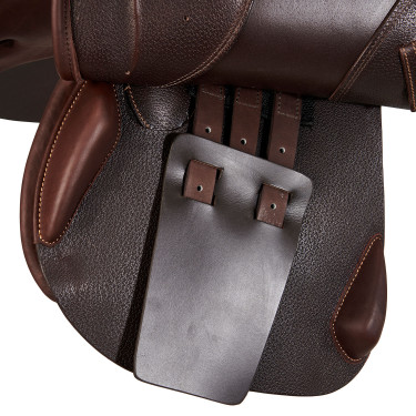 Silla de salto KC Race 2.6 Professional con armazón de carbono y kevlar Acavallo Marrón oscuro Marr&amp;amp;amp;oacute;n