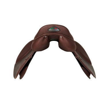 Silla de salto KC Race 2.6 Professional con armazón de carbono y kevlar Acavallo Marrón oscuro Marr&amp;amp;amp;oacute;n