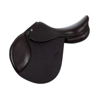 Silla de salto de cuero martillado Supreme Evolution New Equestro Marrón oscuro Marr&amp;amp;amp;oacute;n