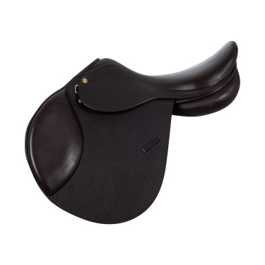 Silla de salto de cuero martillado Supreme Evolution New Equestro Marrón oscuro Marr&amp;amp;amp;oacute;n