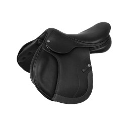 Silla de salto Roma con armazón de madera y cuero doble Acavallo