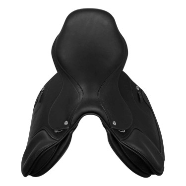 Silla de salto Roma con armazón de madera y cuero doble Acavallo Silla de salto Roma con armazón de madera y cuero doble Acavallo