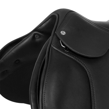 Silla de salto Roma con armazón de madera y cuero doble Acavallo Silla de salto Roma con armazón de madera y cuero doble Acavallo