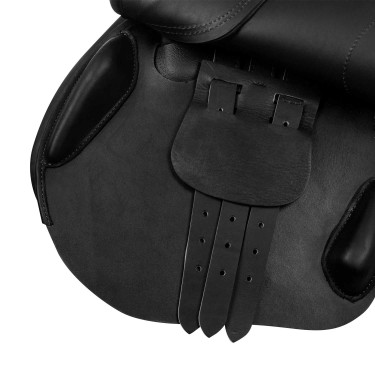 Silla de salto Roma con armazón de madera y cuero doble Acavallo Silla de salto Roma con armazón de madera y cuero doble Acavallo