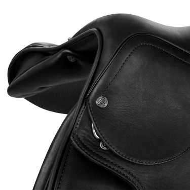 Silla de salto Roma con armazón de madera y cuero doble Acavallo Silla de salto Roma con armazón de madera y cuero doble Acavallo