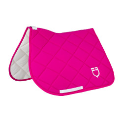 Almohadilla de salto Equestro Fucsia / blanco Rosa