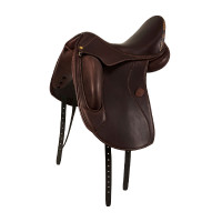 Silla de doma Perugino con tacos pequeños Acavallo Marrón oscuro Marr&amp;amp;amp;oacute;n