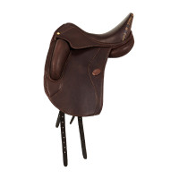 Silla de doma Perugino con tacos pequeños Acavallo Marrón oscuro Marr&amp;amp;amp;oacute;n