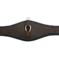 Cincha de salto de cuero moldeado Equestro Marrón oscuro Marrón Cincha de salto de cuero moldeado Equestro Marrón oscuro Marrón