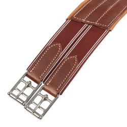 Cincha de baveta para salto en cuero Desiree Equestro Cincha de baveta para salto en cuero Desiree Equestro