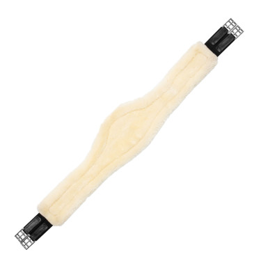 Cincha de salto de cuero con lana sintética desmontable Acavallo Cincha de salto de cuero con lana sintética desmontable Acavallo