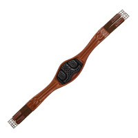 Cinchuelo anatómico de salto en cuero suave Acavallo Coñac Marrón Cinchuelo anatómico de salto en cuero suave Acavallo Coñac Marrón