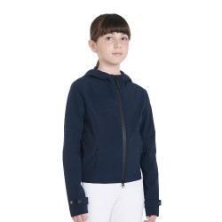 Chaqueta softshell técnica para niños Equestro Marino Azul marino