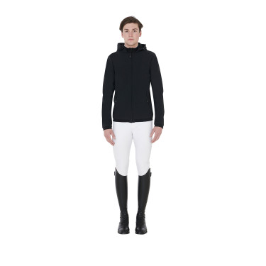 Chaqueta softshell ajustada para hombre con forro polar interior Livigno Equestro Chaqueta softshell ajustada para hombre con forro polar interior Livigno Equestro