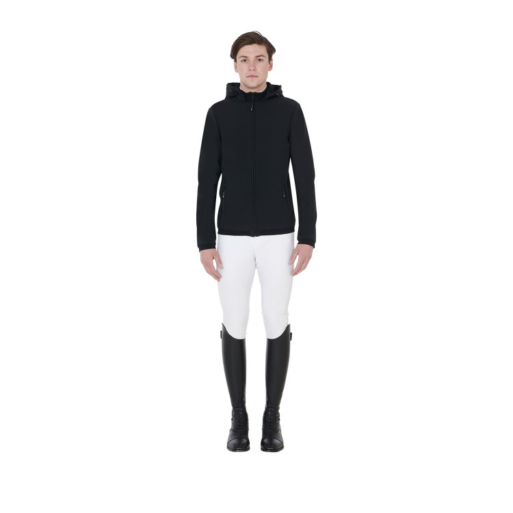 Chaqueta softshell ajustada para hombre con forro polar interior Livigno Equestro Chaqueta softshell ajustada para hombre con forro polar interior Livigno Equestro
