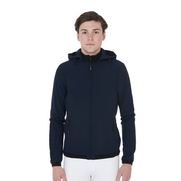 Chaqueta softshell ajustada para hombre con forro polar interior Livigno Equestro Chaqueta softshell ajustada para hombre con forro polar interior Livigno Equestro