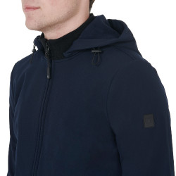 Chaqueta softshell ajustada para hombre con forro polar interior Livigno Equestro Marino Azul marino