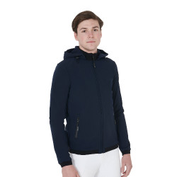 Chaqueta softshell ajustada para hombre con forro polar interior Livigno Equestro Marino Azul marino