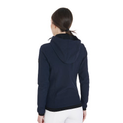 Chaqueta softshell entallada con forro polar interior para mujer Gardena Equestro Marino Azul marino