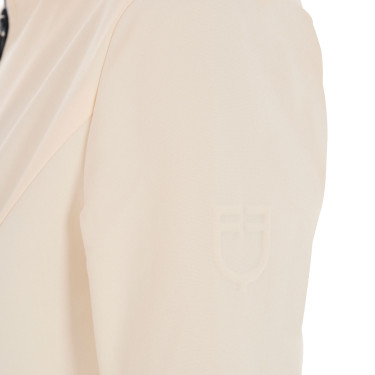 Chaqueta softshell entallada con cremallera cortaviento para mujer Equestro Blanco antiguo Beige