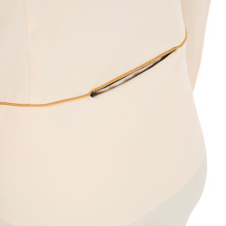 Chaqueta softshell entallada con cremallera cortaviento para mujer Equestro Blanco antiguo Beige