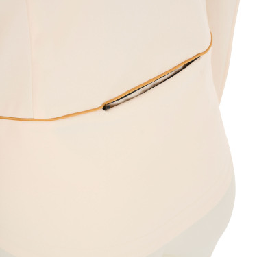 Chaqueta softshell entallada con cremallera cortaviento para mujer Equestro Blanco antiguo Beige