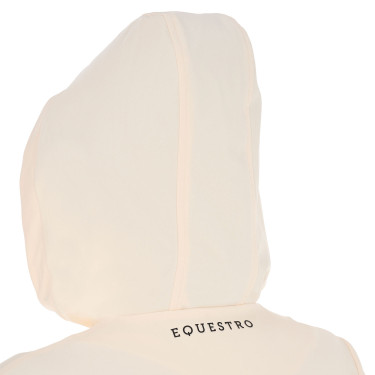 Chaqueta softshell entallada con cremallera cortaviento para mujer Equestro Blanco antiguo Beige