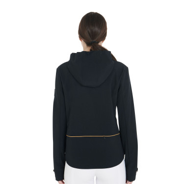 Chaqueta softshell entallada con cremallera cortaviento para mujer Equestro Chaqueta softshell entallada con cremallera cortaviento para mujer Equestro