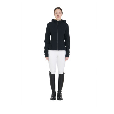 Chaqueta softshell entallada con cremallera cortaviento para mujer Equestro Chaqueta softshell entallada con cremallera cortaviento para mujer Equestro