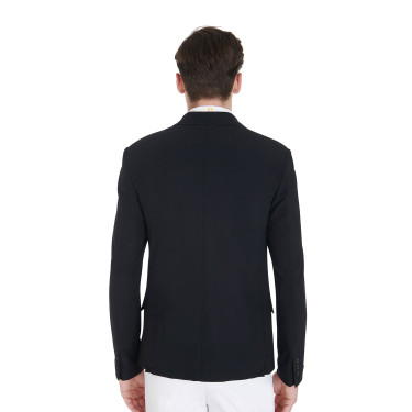 Chaqueta de competición perforada para hombre en tejido técnico Equestro Chaqueta de competición perforada para hombre en tejido técnico Equestro