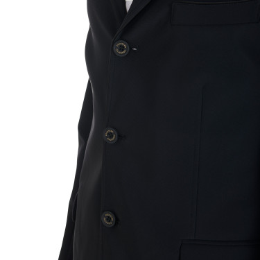 Chaqueta de competición perforada para hombre en tejido técnico Equestro Chaqueta de competición perforada para hombre en tejido técnico Equestro