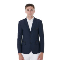 Chaqueta de concurso perforada hombre 3 botones Equestro Marino