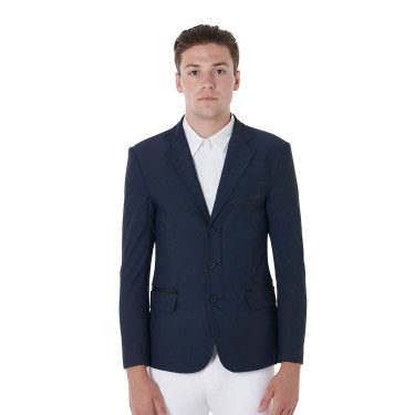 Chaqueta de concurso perforada hombre 3 botones Equestro