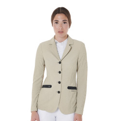 Chaqueta de concurso perforada para mujer con 4 botones Equestro