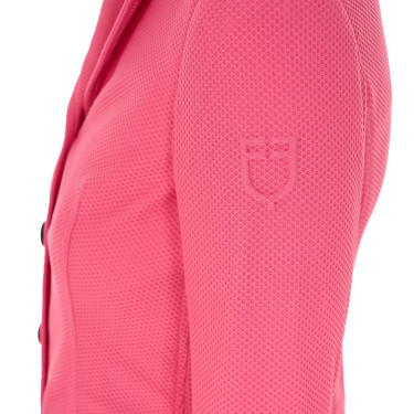 Chaqueta de concurso perforada para mujer con 4 botones Equestro Chaqueta de concurso perforada para mujer con 4 botones Equestro