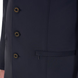Chaqueta de concurso para hombre con logotipo bordado en contraste Equestro Americana marina Azul marino