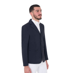 Chaqueta de concurso para hombre con logotipo bordado en contraste Equestro Americana marina Azul marino