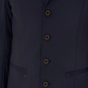 Chaqueta de concurso para hombre con logotipo bordado en contraste Equestro Americana marina Azul marino