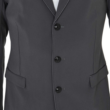 Chaqueta de concurso hombre 3 botones Elegance Equestro Gris / burdeos Chaqueta de concurso hombre 3 botones Elegance Equestro Gris / burdeos