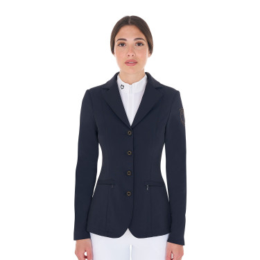 Chaqueta de concurso para mujer con logo bordado en contraste Equestro Americana marina Azul marino