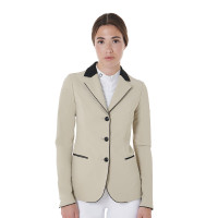 Chaqueta de concurso de 3 botones para mujer Elegance Equestro Negro Chaqueta de concurso de 3 botones para mujer Elegance Equestro Negro