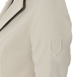 Chaqueta de concurso de 3 botones para mujer Elegance Equestro Oxford tostado Rosa Chaqueta de concurso de 3 botones para mujer Elegance Equestro Oxford tostado Rosa