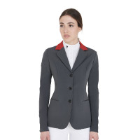Chaqueta de concurso de 3 botones para mujer Elegance Equestro Negro Chaqueta de concurso de 3 botones para mujer Elegance Equestro Negro