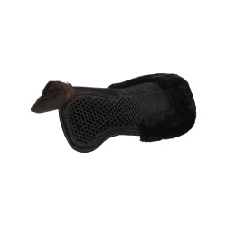 Amortiguador trasero de ante con lana de oveja y delantero de gel Acavallo brun, contrastes noirs Marrón