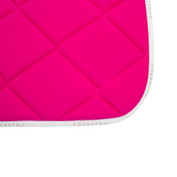 Alfombra de silla de montar de salto en tejido técnico transpirable GP Equestro Fucsia / blanco Rosa