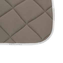 Alfombra de silla de montar de salto en tejido técnico transpirable GP Equestro Tierra / blanco Marrón