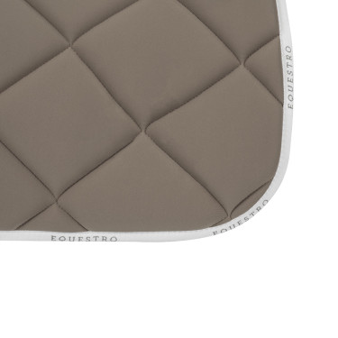 Alfombra de silla de montar de salto en tejido técnico transpirable GP Equestro Tierra / blanco Marrón