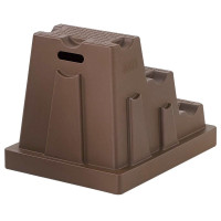 Escalera Easy Step La Gée 3 escalones Chocolate Marrón